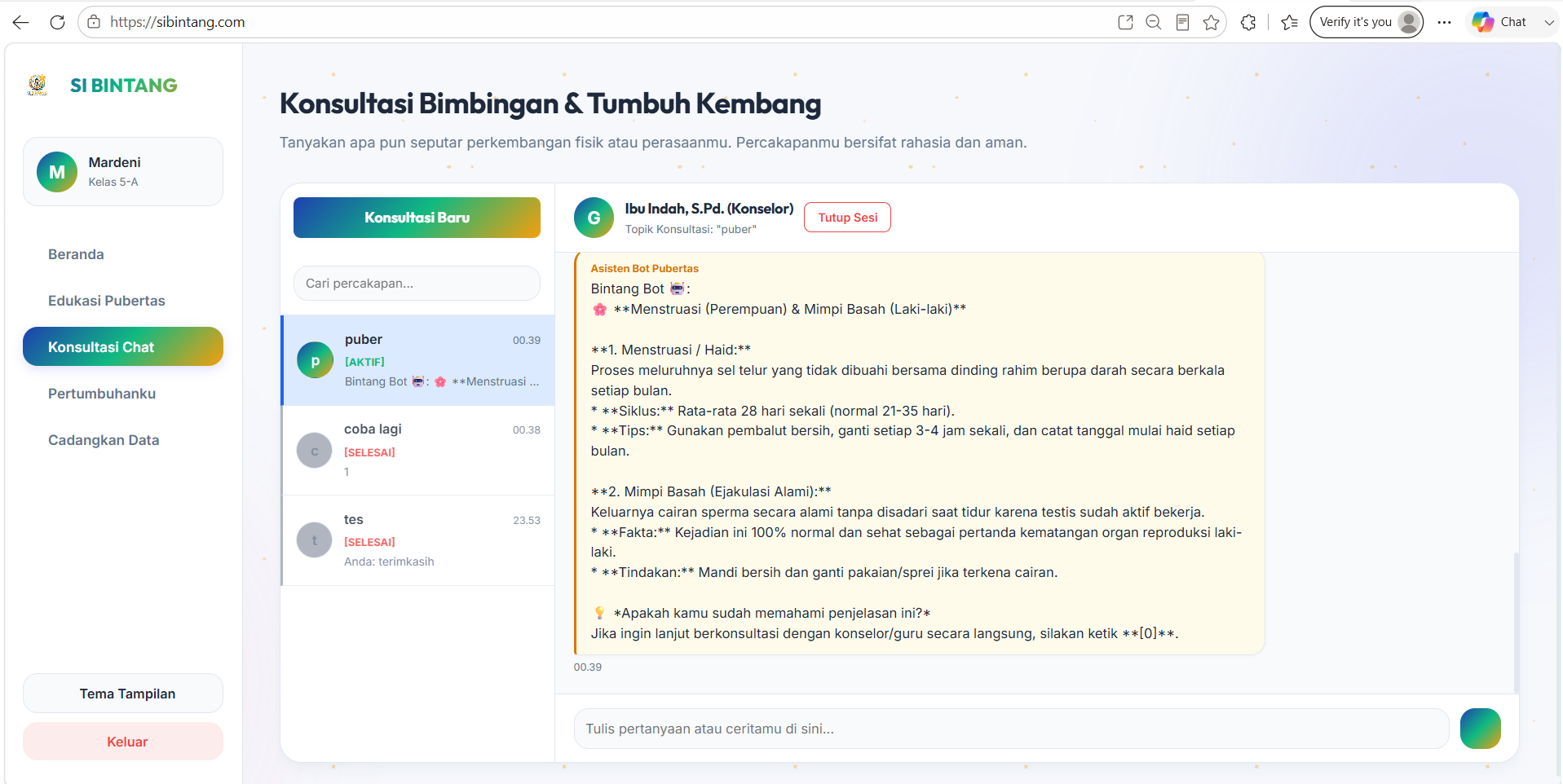 Sistem Tumbuh Kembang Anak dan Konsultasi Pubertas